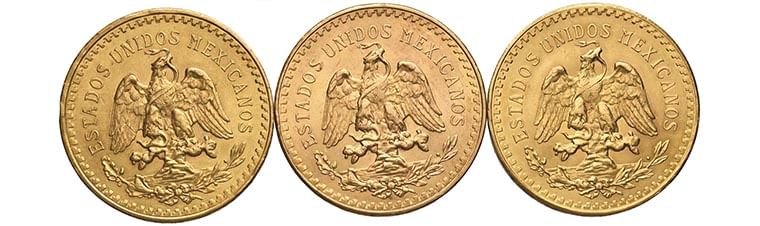 quotazione 50 pesos oro messicani